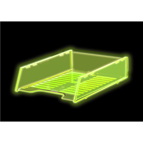 A4 Multi Fit Document Tray - Neon Yellow